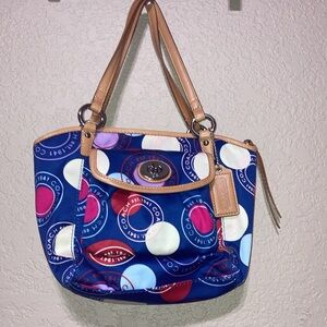 Coach purse vintage 🩵👛💛